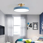 Lámpara de Techo Redonda Flush | Moderno Artefacto LED | Brillo Suave | Metal y Acrílico