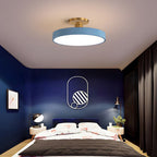 Lámpara de Techo Redonda Flush | Moderno Artefacto LED | Brillo Suave | Metal y Acrílico