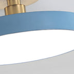 Lámpara de Techo Redonda Flush | Moderno Artefacto LED | Brillo Suave | Metal y Acrílico
