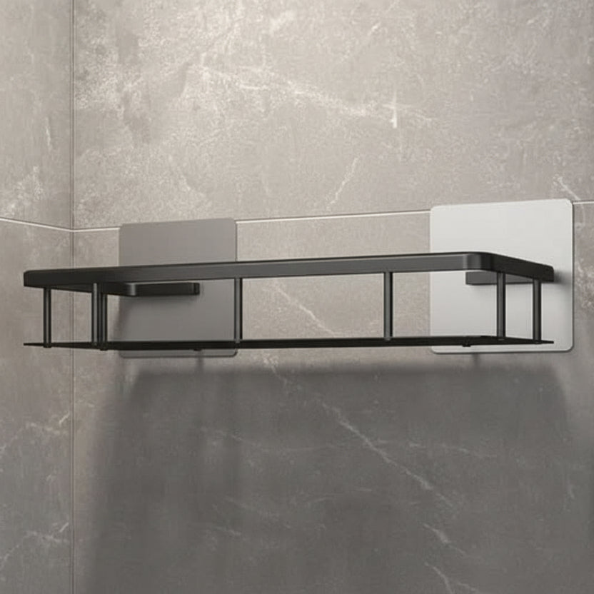 Estante de Baño Autoadhesivo Sin Taladrar ABS Acero Inoxidable Estante de Esquina Ducha Escandinavo Moderno