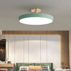 Lámpara de Techo Redonda Flush | Moderno Artefacto LED | Brillo Suave | Metal y Acrílico