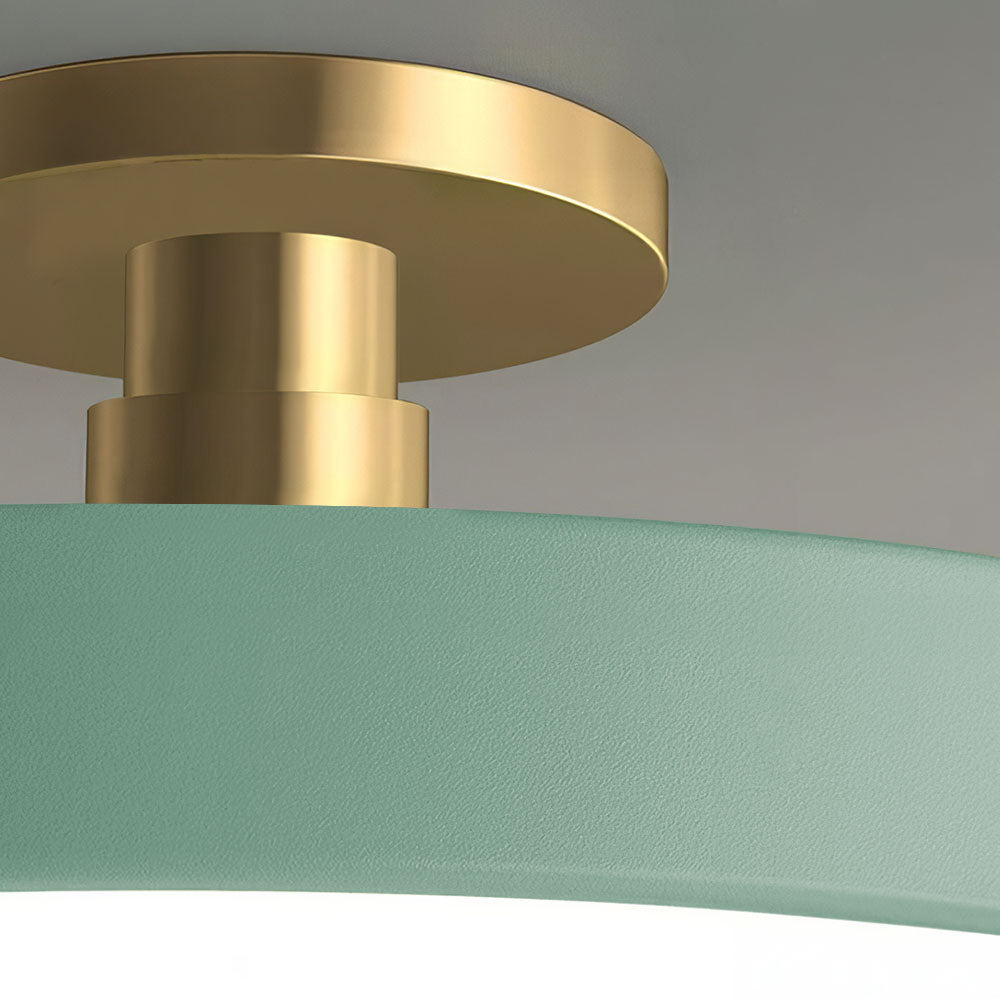 Lámpara de Techo Redonda Flush | Moderno Artefacto LED | Brillo Suave | Metal y Acrílico