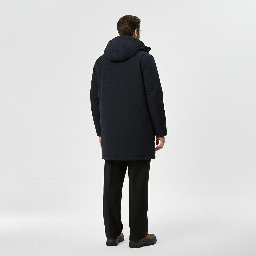 Parka larga acolchada