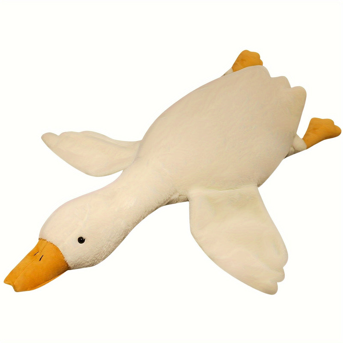 Juguete de Peluche de Pato Blanco Suave - Gran Almohada de Cisne o Ganso, Alfombra de Piso Esponjosa para Habitaciones Infantiles y Decoración del Hogar