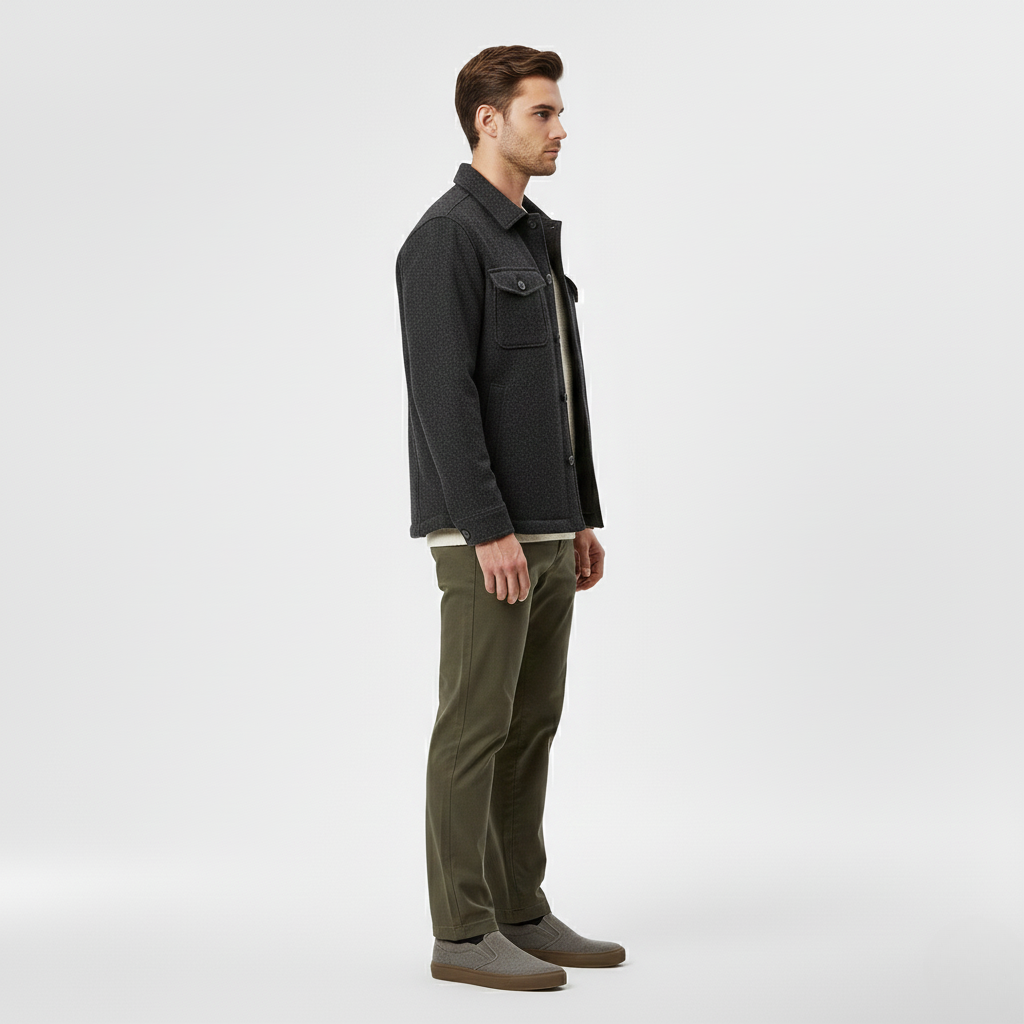 Chaqueta sobrecamisa de lana