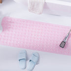 Alfombrilla Antideslizante 101x40 cm con Ventosas para Ducha y Baño, Alfombra de Seguridad, Drenaje de Agua, Higiénica, Extra Larga para Baño
