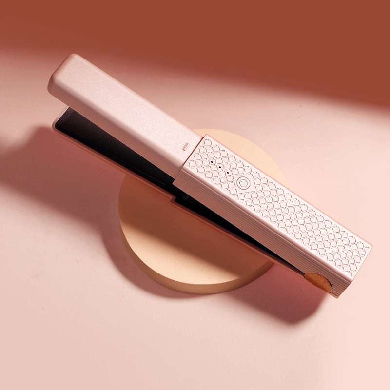 Mini Plancha y Rizador Recargable