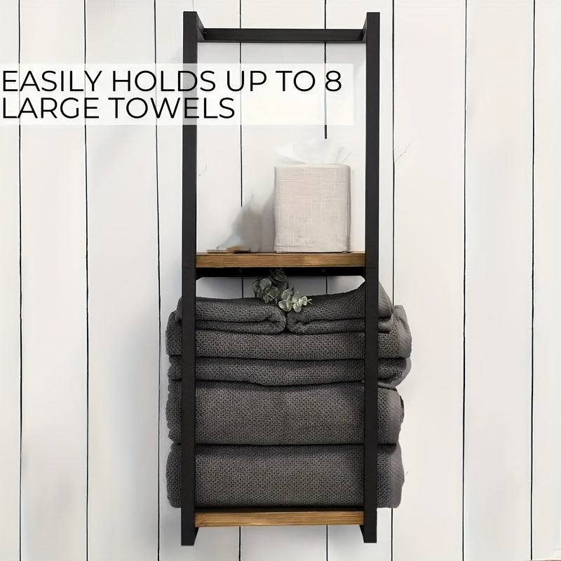 Soporte para Toallas Ahorrador de Espacio - Para un Baño Ordenado