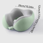 Cojín de viaje ergonómico en forma de U – Soporte para el cuello de espuma viscoelástica para viajes confortables