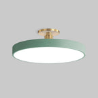 Lámpara de Techo Redonda Flush | Moderno Artefacto LED | Brillo Suave | Metal y Acrílico