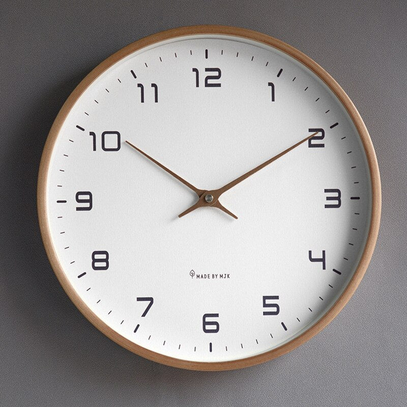 Reloj de pared de madera - simplicidad escandinava