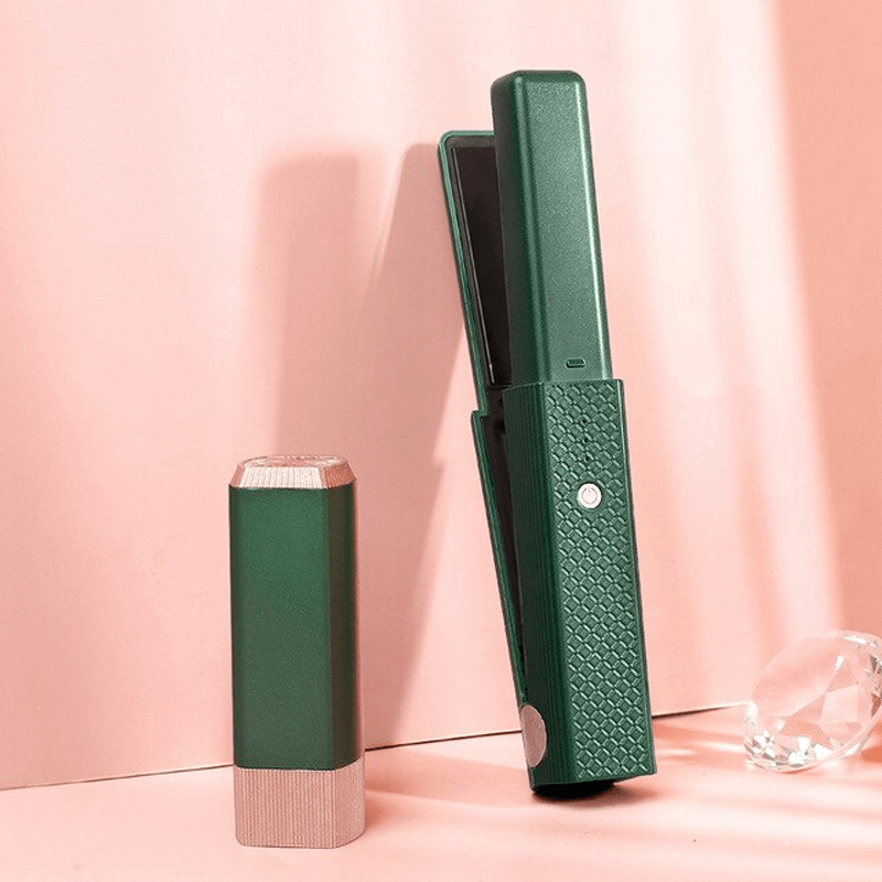 Mini Plancha y Rizador Recargable