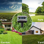 Dispositivo de ultrasonido solar para ahuyentar serpientes y plagas – unidad para el jardín
