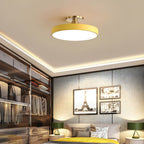 Lámpara de Techo Redonda Flush | Moderno Artefacto LED | Brillo Suave | Metal y Acrílico