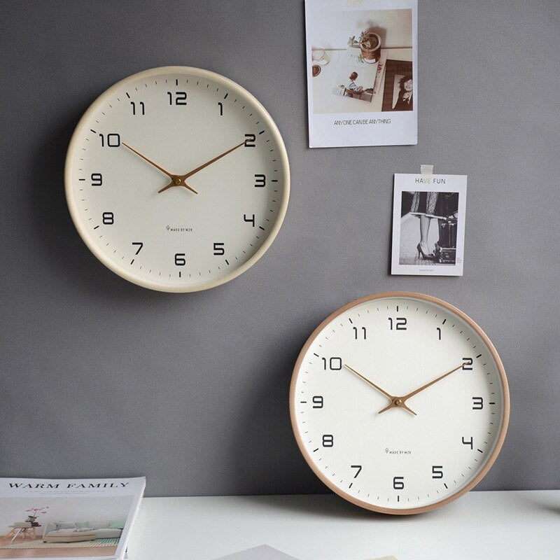 Reloj de pared de madera - simplicidad escandinava