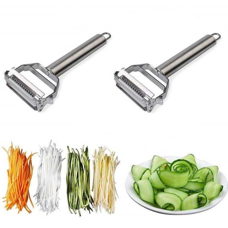 Pelador de Verduras Profesional con Doble Cuchilla para Pelar y Juliana