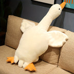 Juguete de Peluche de Pato Blanco Suave - Gran Almohada de Cisne o Ganso, Alfombra de Piso Esponjosa para Habitaciones Infantiles y Decoración del Hogar