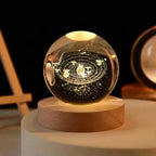Lámpara Nocturna de Cristal 3D del Universo