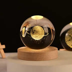 Lámpara Nocturna de Cristal 3D del Universo