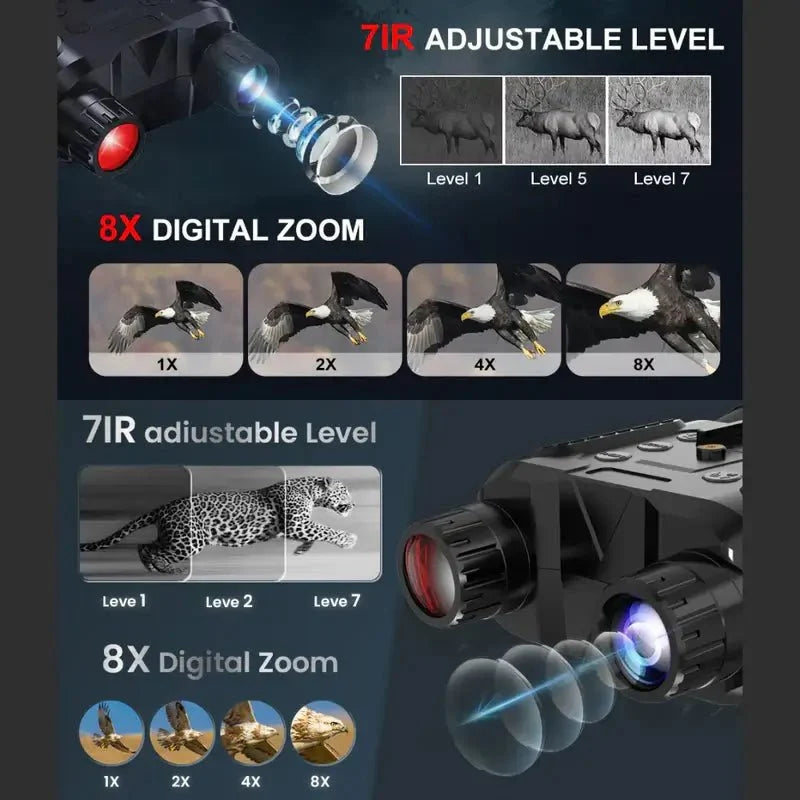 Binoculares IR de Visión Nocturna 3D
