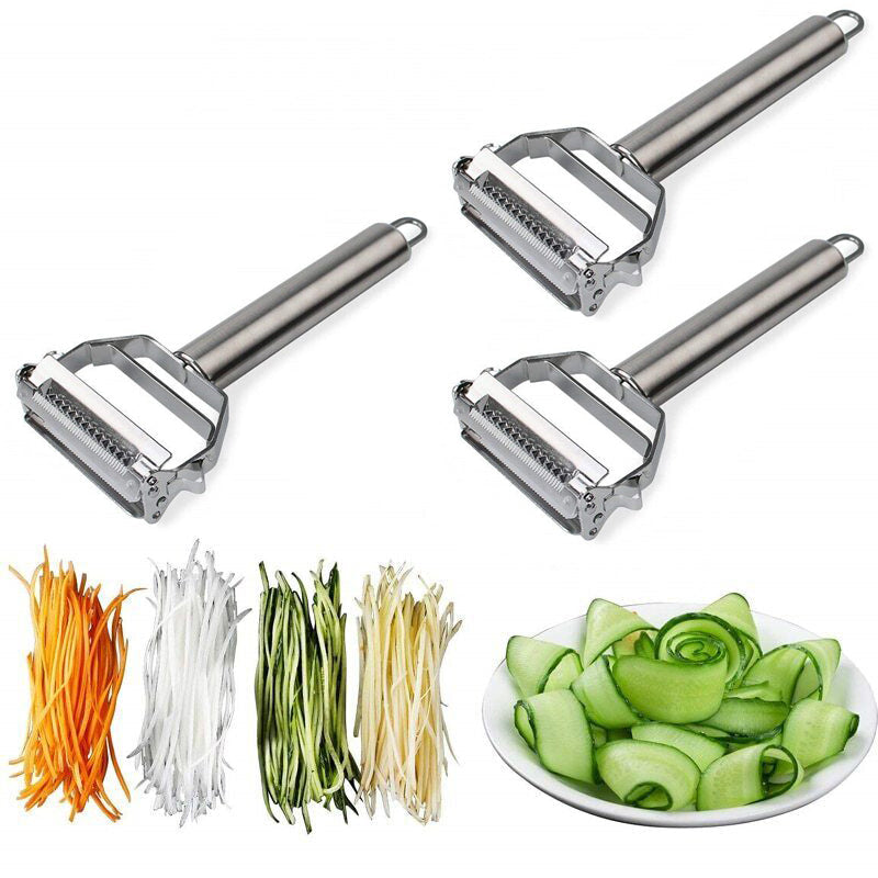 Pelador de Verduras Profesional con Doble Cuchilla para Pelar y Juliana