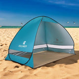 Días de Playa Hechos Fáciles – Carpa Pop-Up para Familias con Protección UV y contra el Viento