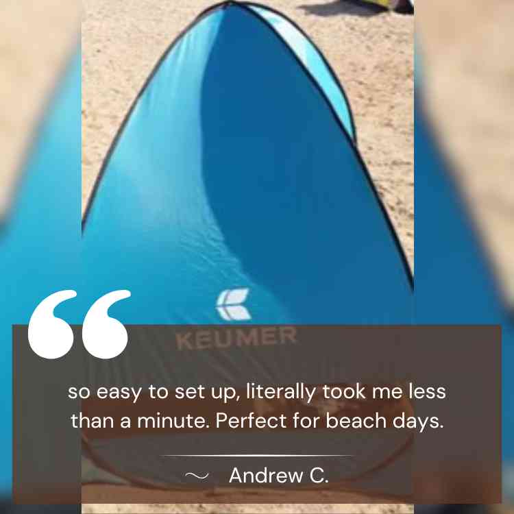 Días de Playa Hechos Fáciles – Carpa Pop-Up para Familias con Protección UV y contra el Viento