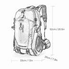 Mochila de Senderismo Impermeable de 40L