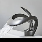 AquaGleam - Grifo de lavabo de baño estilo minimalista