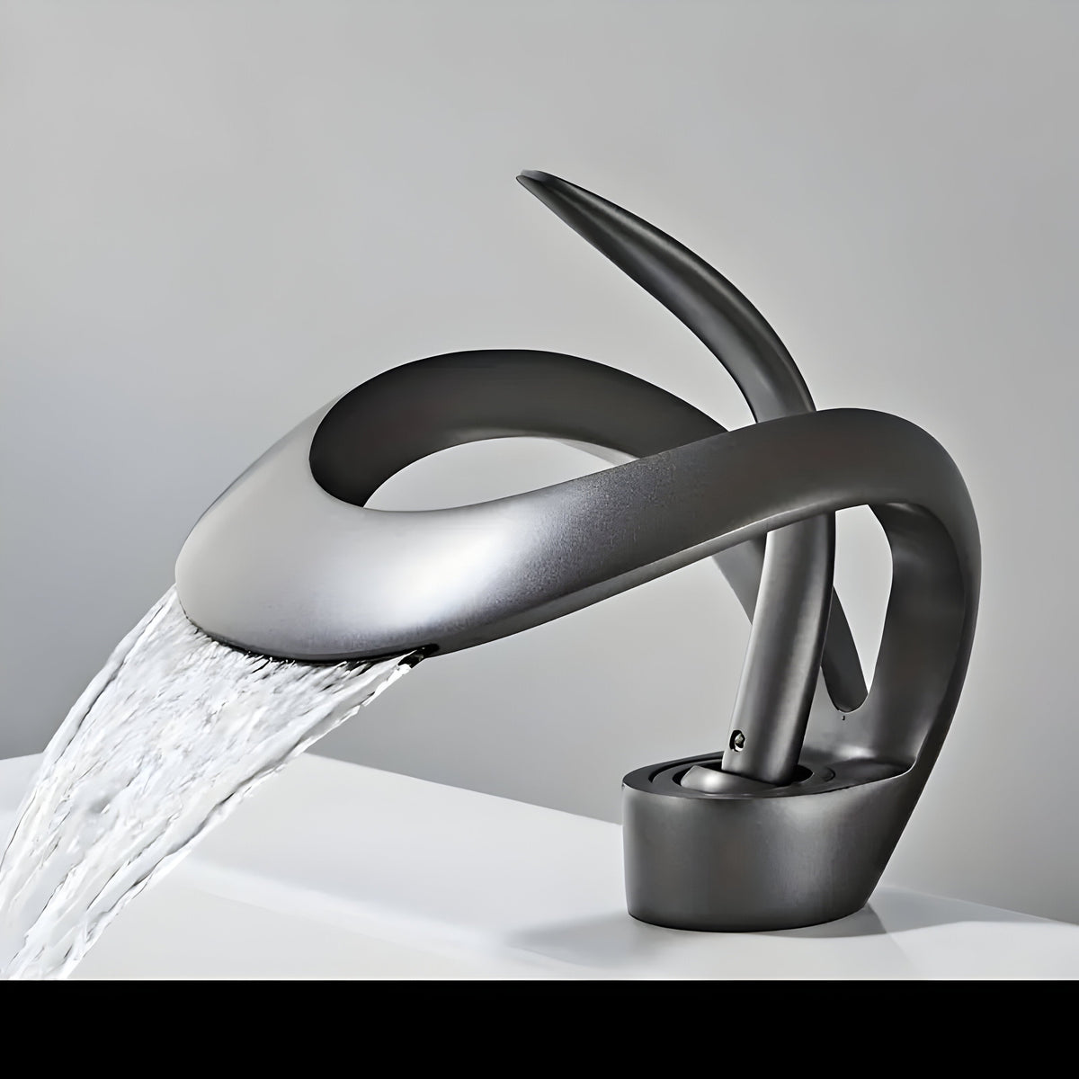 AquaGleam - Grifo de lavabo de baño estilo minimalista