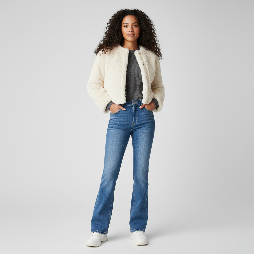 Chaqueta de piel sintética