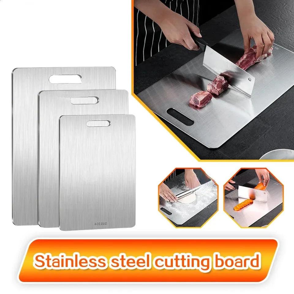 Royallure Titanio Tabla de Cortar Mejorada - Duradera, Doble Lado, Superficie Segura de Grado Alimenticio para Cocina y Uso al Aire Libre