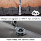 Colchón Inflable con Bomba de Aire Incorporada, 10cm, 3.0-3.2 R-valor, Doble Capa