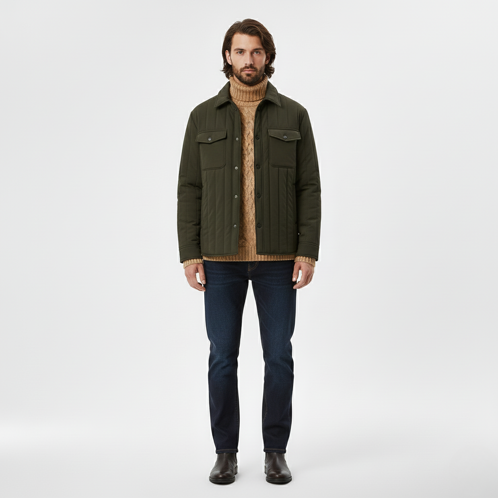 Chaqueta acolchada tipo sobrecamisa