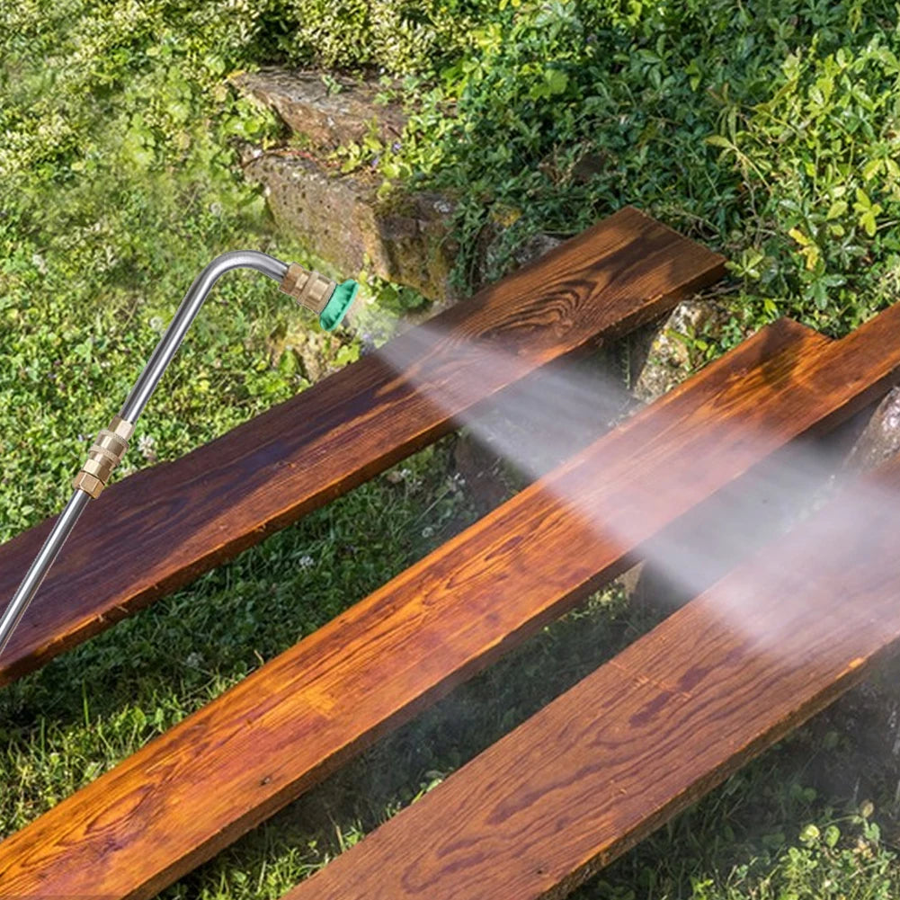 Juego de varillas de limpieza telescópicas de 4000 PSI para desagües de techos, canalones y paredes