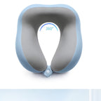 Cojín de viaje ergonómico en forma de U – Soporte para el cuello de espuma viscoelástica para viajes confortables