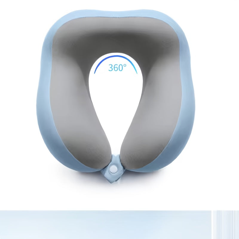 Cojín de viaje ergonómico en forma de U – Soporte para el cuello de espuma viscoelástica para viajes confortables