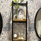 Soporte de Toallas Industrial con Estantes – Mueble de Pared Elegante y Funcional