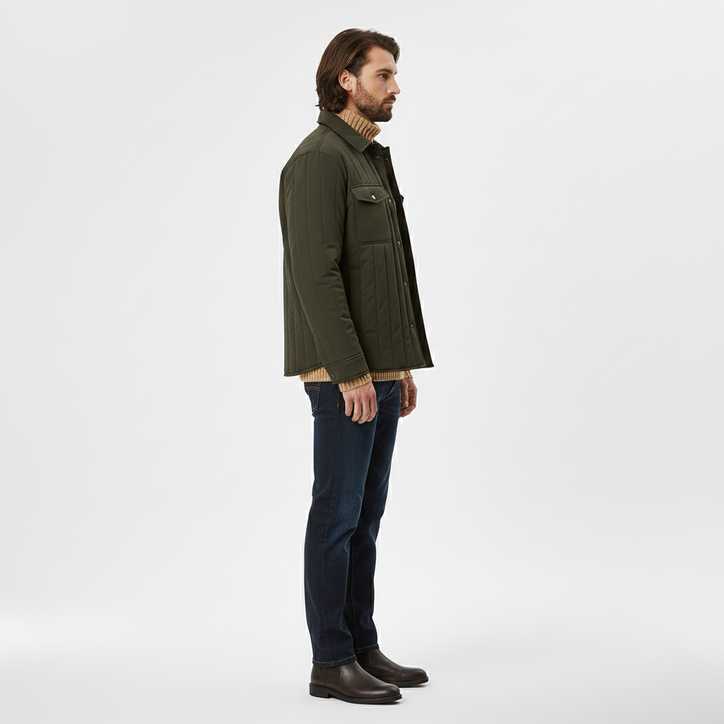 Chaqueta acolchada tipo sobrecamisa