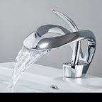 AquaGleam - Grifo de lavabo de baño estilo minimalista