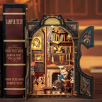 Miniatura de Librería de Búhos DIY – Kit de Madera 3D con Iluminación para Decoración Creativa