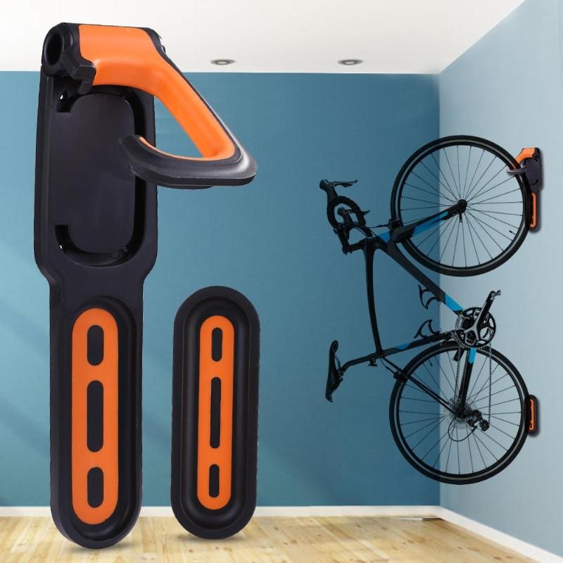 RackPro – Gancho de Montaje en Pared para Bicicletas con Agarre Seguro y Soporte para Rueda Trasera