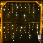 GlowCurtain | Cortina de luces LED parpadeantes para decoración exterior