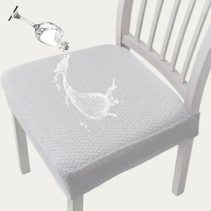 Juego de 4 Fundas de Silla Elásticas – Impermeables, Resistentes a Manchas, Lavables a Máquina
