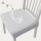 Juego de 4 Fundas de Silla Elásticas – Impermeables, Resistentes a Manchas, Lavables a Máquina