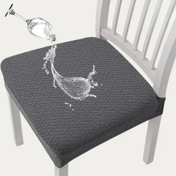 Juego de 4 Fundas de Silla Elásticas – Impermeables, Resistentes a Manchas, Lavables a Máquina