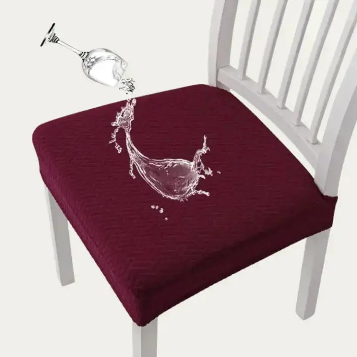 Juego de 4 Fundas de Silla Elásticas – Impermeables, Resistentes a Manchas, Lavables a Máquina