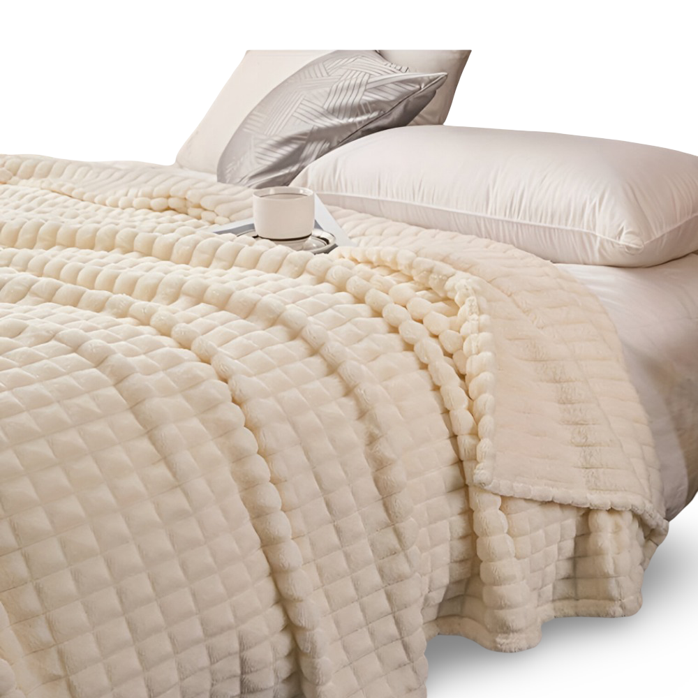 NordicSoft Manta – Cálida y Esponjosa Manta de Coral de Forro Polar