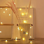 Cuerda de Luces LED Hadas Interior Exterior Blanco Cálido Estrella Flor Bola Dormitorio