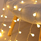 Cuerda de Luces LED Hadas Interior Exterior Blanco Cálido Estrella Flor Bola Dormitorio